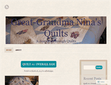 Tablet Screenshot of grandmaninasquilt.wordpress.com