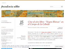 Tablet Screenshot of frecuenciaurbe.wordpress.com