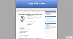 Desktop Screenshot of cleanlikeaman.wordpress.com