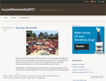 Tablet Screenshot of lucywilliamsindia2011.wordpress.com