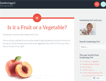 Tablet Screenshot of gardeninggrrl.wordpress.com