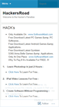 Mobile Screenshot of hackersroad.wordpress.com