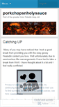 Mobile Screenshot of porkchopsnholysauce.wordpress.com
