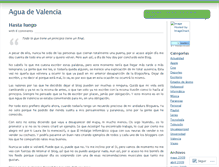 Tablet Screenshot of aguadevalencia.wordpress.com