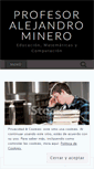 Mobile Screenshot of profesorminero.wordpress.com