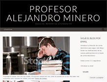 Tablet Screenshot of profesorminero.wordpress.com