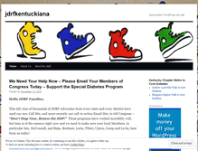 Tablet Screenshot of jdrfkentuckiana.wordpress.com