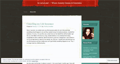 Desktop Screenshot of inlalalandd.wordpress.com