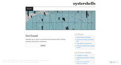 Desktop Screenshot of oystershells.wordpress.com