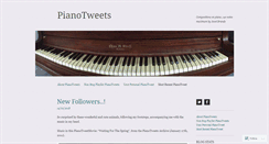 Desktop Screenshot of pianotweets.wordpress.com