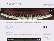 Tablet Screenshot of pianotweets.wordpress.com