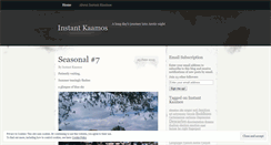 Desktop Screenshot of instantkaamos.wordpress.com