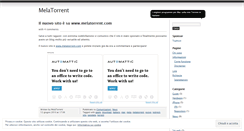 Desktop Screenshot of melatorrent.wordpress.com