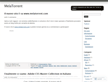 Tablet Screenshot of melatorrent.wordpress.com