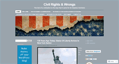 Desktop Screenshot of civilrightsandwrongs.wordpress.com
