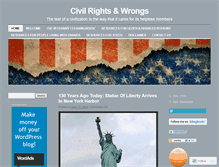 Tablet Screenshot of civilrightsandwrongs.wordpress.com
