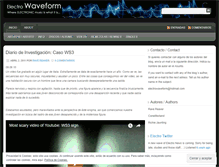 Tablet Screenshot of electrowaveform.wordpress.com