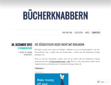 Tablet Screenshot of buecherknabbern.wordpress.com