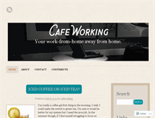 Tablet Screenshot of cafeworking.wordpress.com