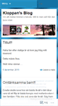 Mobile Screenshot of kloppan.wordpress.com