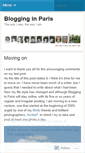 Mobile Screenshot of blogginginparis.wordpress.com