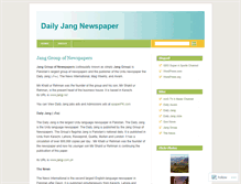 Tablet Screenshot of dailyjang.wordpress.com