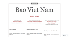 Desktop Screenshot of baovietnam2.wordpress.com