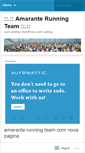Mobile Screenshot of amaranterunningteam.wordpress.com