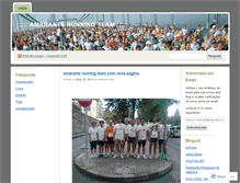 Tablet Screenshot of amaranterunningteam.wordpress.com