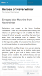 Mobile Screenshot of heroesofnwn.wordpress.com
