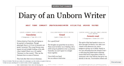 Desktop Screenshot of diaryofanunbornwriter.wordpress.com