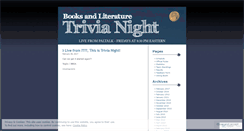 Desktop Screenshot of bltrivia.wordpress.com