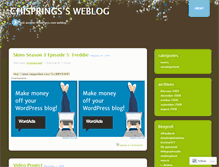 Tablet Screenshot of chisprings.wordpress.com