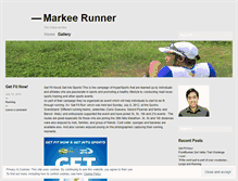 Tablet Screenshot of markeerunner.wordpress.com