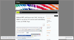 Desktop Screenshot of ebby.wordpress.com