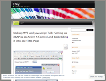 Tablet Screenshot of ebby.wordpress.com