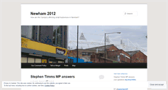 Desktop Screenshot of newham2012.wordpress.com