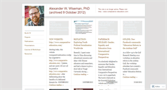 Desktop Screenshot of comparativeeducation.wordpress.com