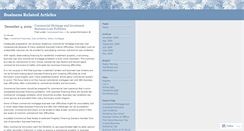 Desktop Screenshot of businessrelatedarticles.wordpress.com