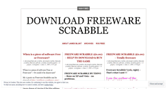 Desktop Screenshot of freewarescrabbledownload.wordpress.com