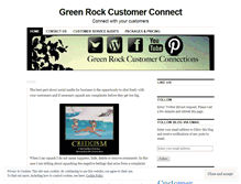 Tablet Screenshot of greenrockcustomerconnect.wordpress.com