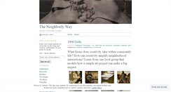 Desktop Screenshot of neighborlyway.wordpress.com