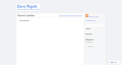 Desktop Screenshot of daverigotti.wordpress.com
