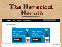 Tablet Screenshot of hereticalherald.wordpress.com