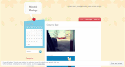 Desktop Screenshot of mindfullymusing.wordpress.com
