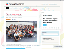Tablet Screenshot of eusoudacrisma.wordpress.com