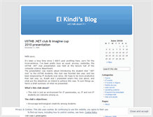 Tablet Screenshot of elkindi.wordpress.com