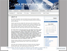 Tablet Screenshot of ijinusaha.wordpress.com