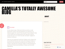 Tablet Screenshot of camillachambers.wordpress.com