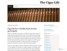 Tablet Screenshot of coastalcigars.wordpress.com